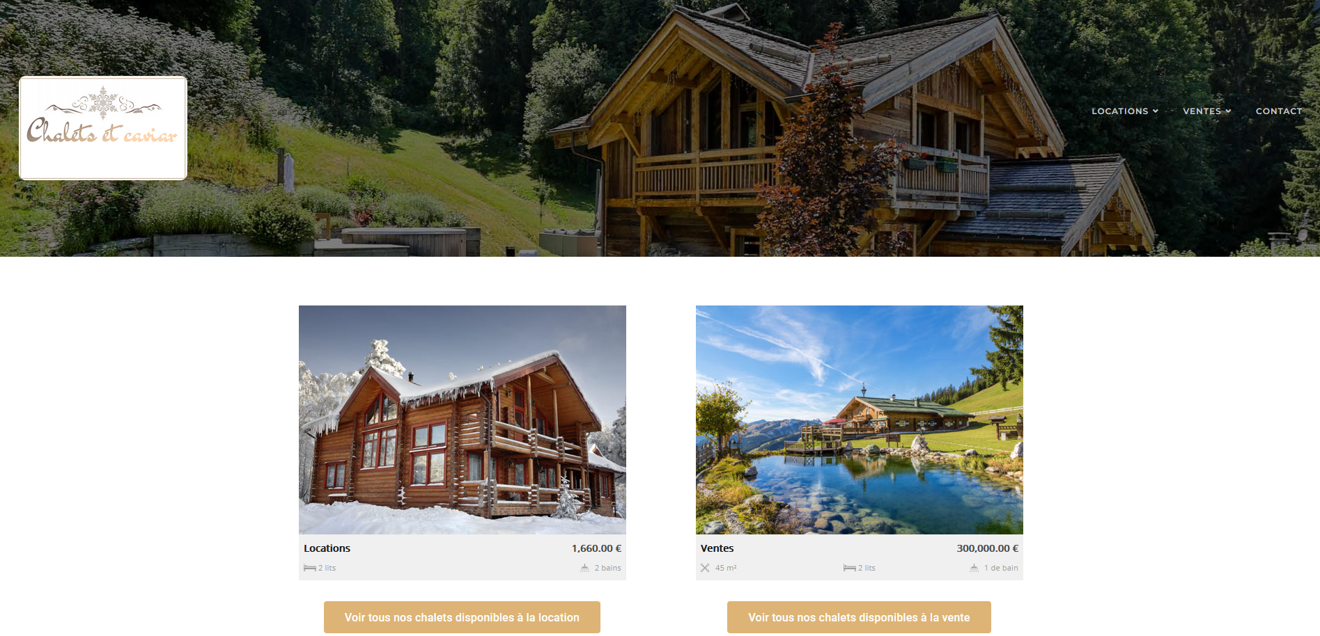 Site d'une agence immobilière